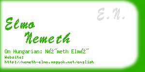 elmo nemeth business card